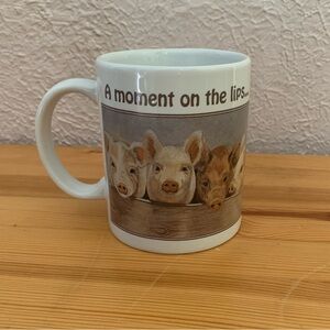 Farmhouse cute pigs vintage funny coffee cup farm animals